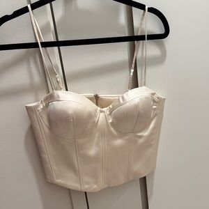 Elegant Cream Bustier Top